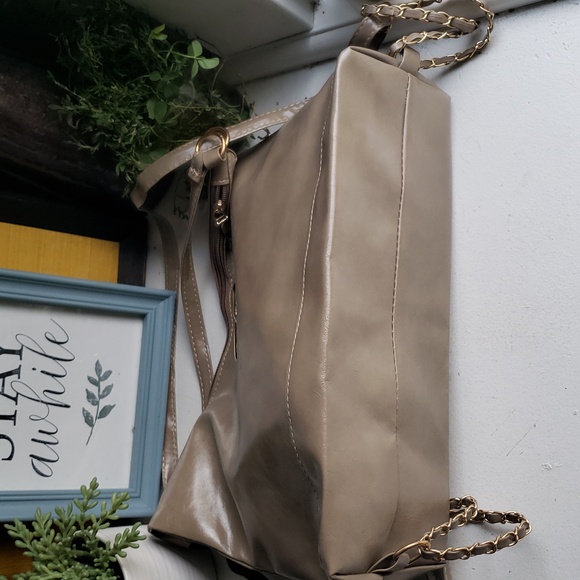 Womens Gray Vegan Leather Handbag. NWOT. - Picture 13 of 16